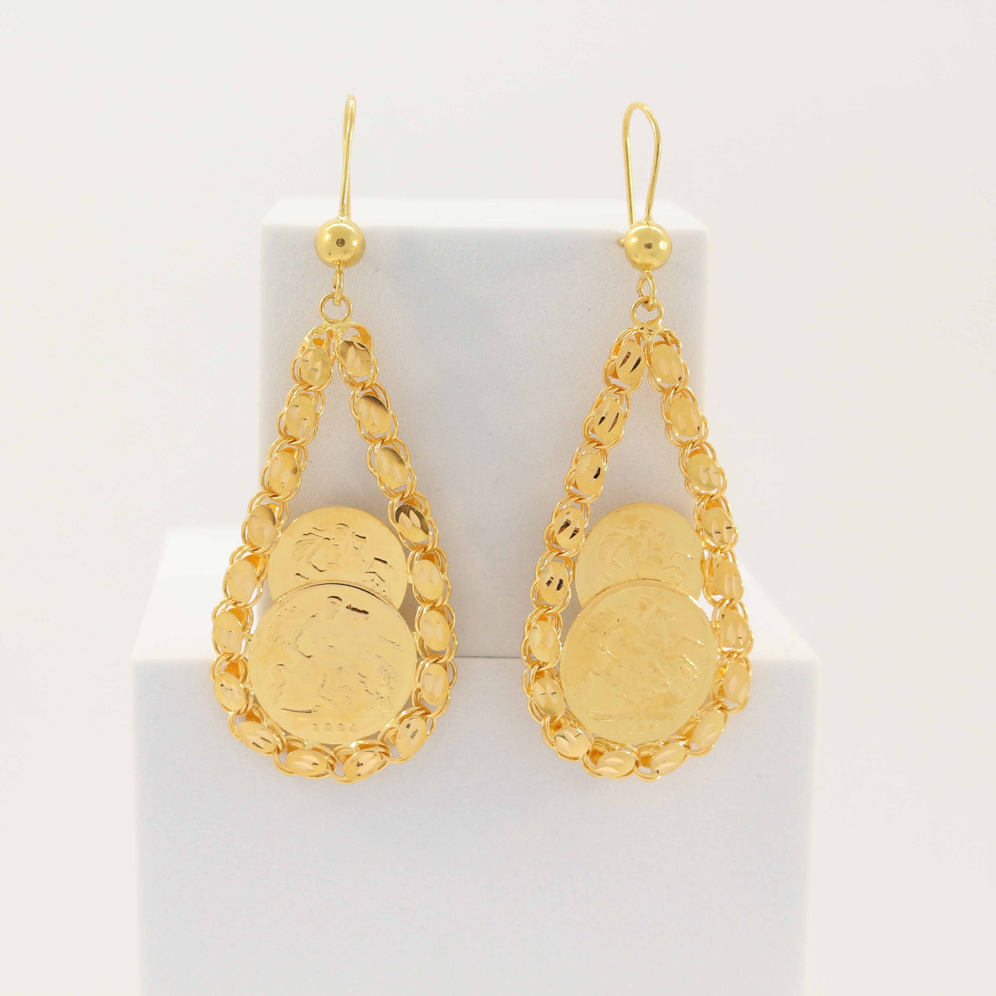 Turkish Jewelry Gold Earrings | Womens Arabic Gold Earrings | Turkish Coins  Earrings - Dangle Earrings - Aliexpress